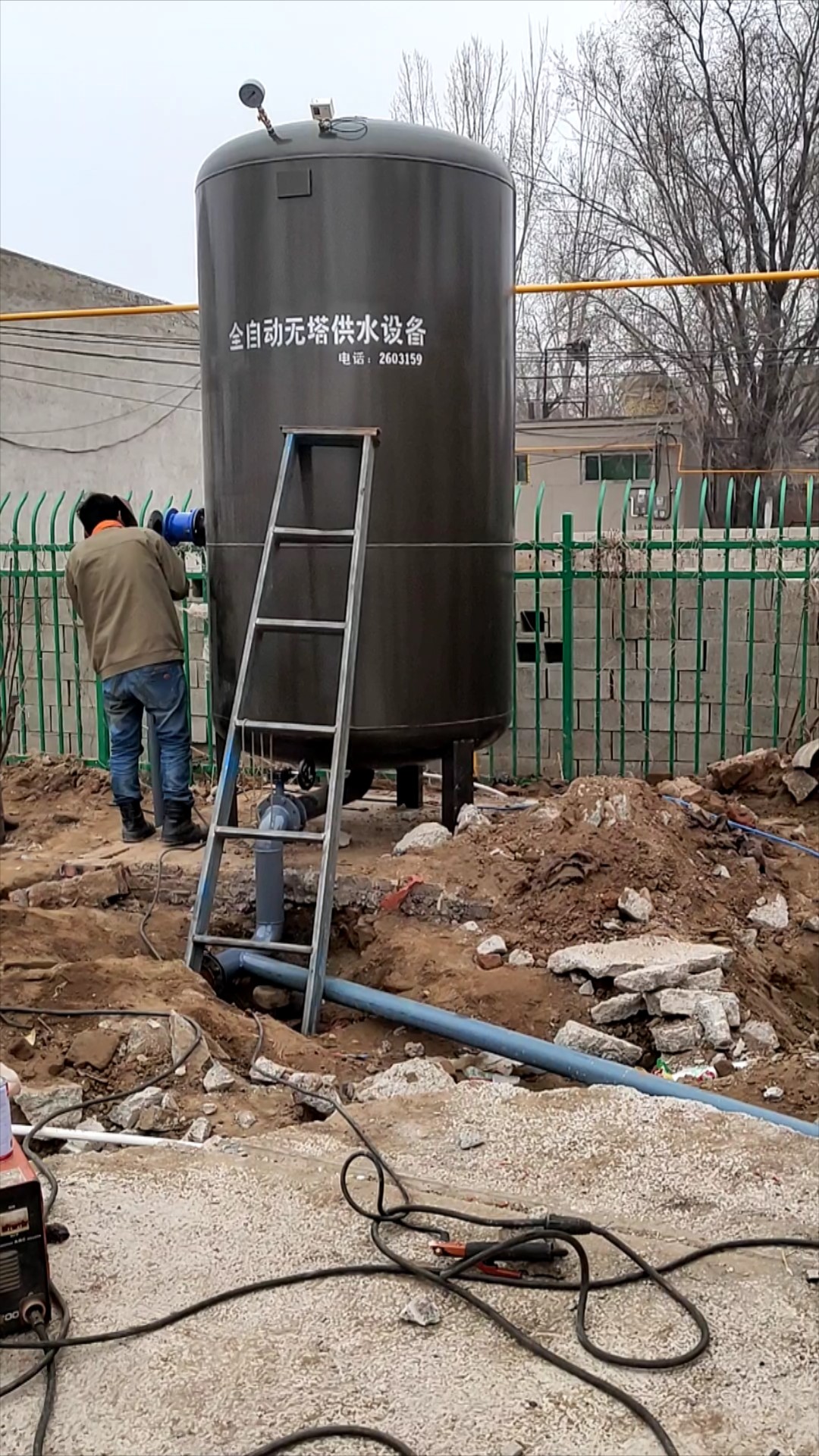 定州小章村公園安裝5噸無(wú)塔供水
